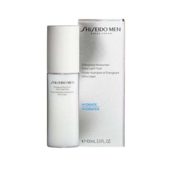 Shiseido Men Energizing Moisturizer Extra Light Fluid Овлажняващ регенериращ кожата флуид за лице за мъже
