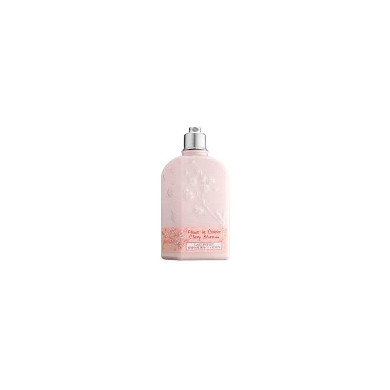 L' Occitane Cherry Blossom Body Lotion Лосион за тяло с шимър ефект и аромат на черешов цвят без опаковка