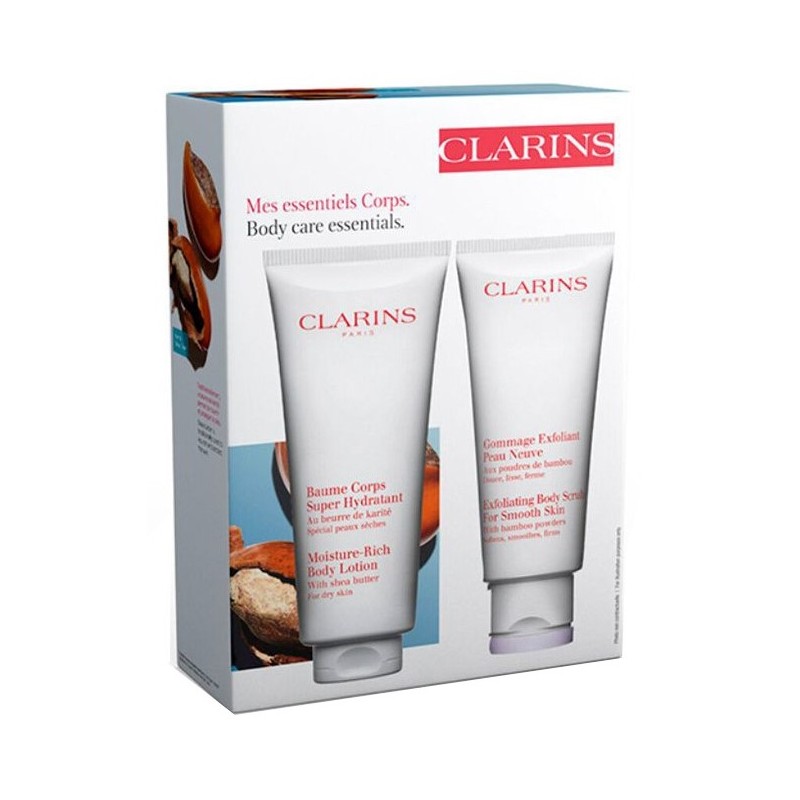 Clarins Value Pack Hydratation Лосион за тяло и ексфолиант комплект