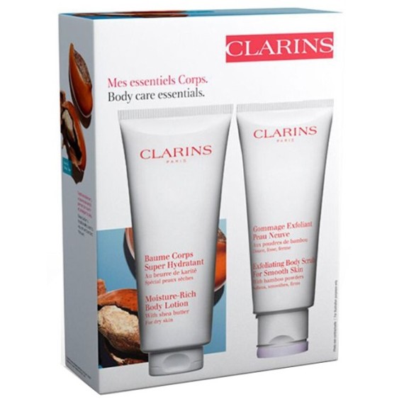 Clarins Value Pack Hydratation Лосион за тяло и ексфолиант комплект