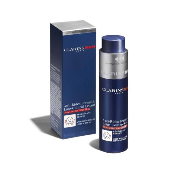 Clarins Men Line Control Cream Dry Skin Дневен крем