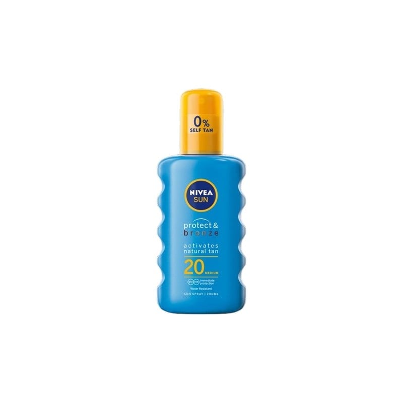 Nivea Sun Protect & Bronze Слънцезащитно олио за допълнителен тен SPF 20