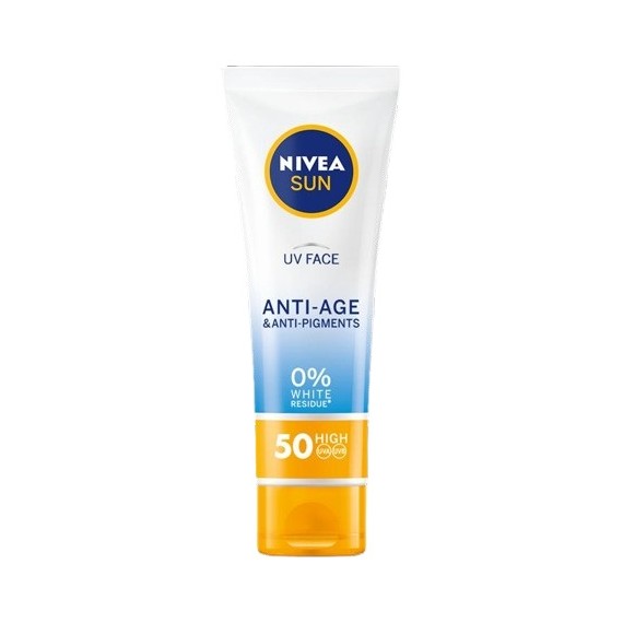 NIVEA Sun Слънцезащитен крем за лице против пигментация SPF 50+