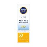 NIVEA Sun Слънцезащитен крем за лице против пигментация SPF 50+