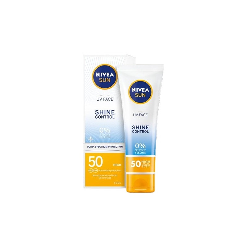 NIVEA Sun Слънцезащитен UV крем за лице с контрол върху омазняването SPF 30