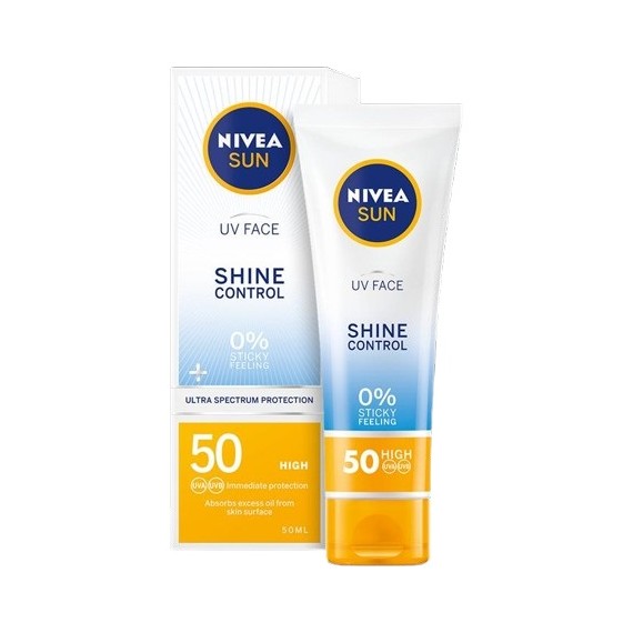 NIVEA Sun Слънцезащитен UV крем за лице с контрол върху омазняването SPF 30