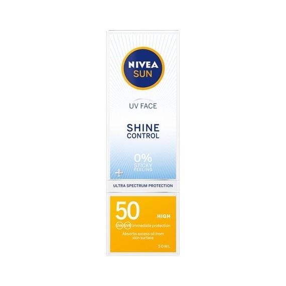 NIVEA Sun Слънцезащитен UV крем за лице с контрол върху омазняването SPF 30