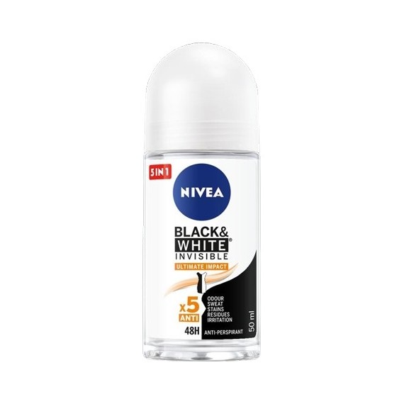 NIVEA Deo Рол-он дамски Invisible on Black & White Ultimate Impact