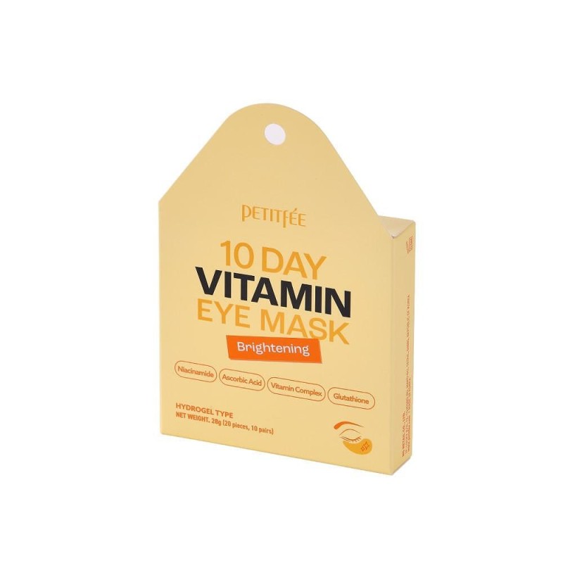 Petitfee Vitamin Eye Mask 10 Days десетдневни озаряващи пачове за очи с витамини, 20 бр.