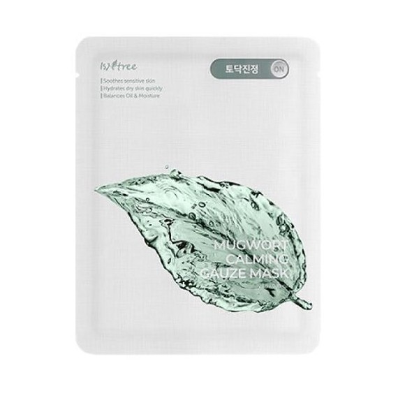 Isntree Spot Saver Mugwort Gauze Mask маска за лице за проблемна кожа, с екстракт от див пелин