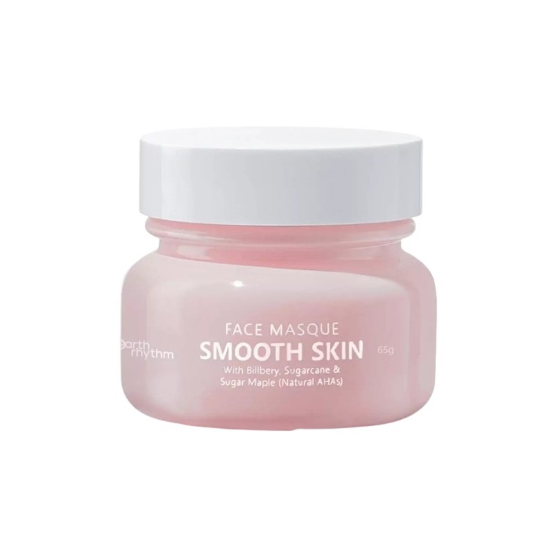 EARTH RHYTHM Smooth Skin Face Masque With Bilbery, Sugarcane & Sugar Maple Natural AHAs Маска за лице с киселини и каолин