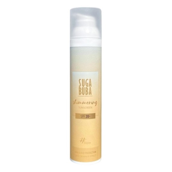 Suga Buba Shimmering Sunscreen SPF 20+ Слънцезащитен лосион с блестящ ефект