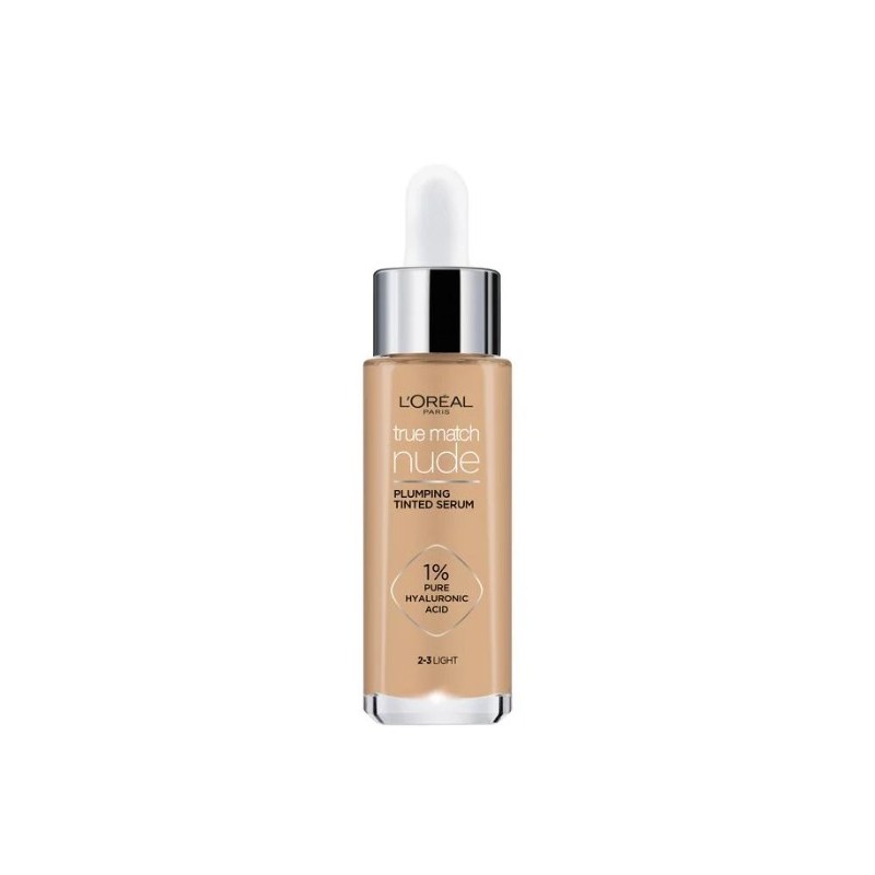 L’Oreal Paris True Match Nude Plumping Tinted Serum Хидратиращ тониращ серум, Размер 2-3 Light