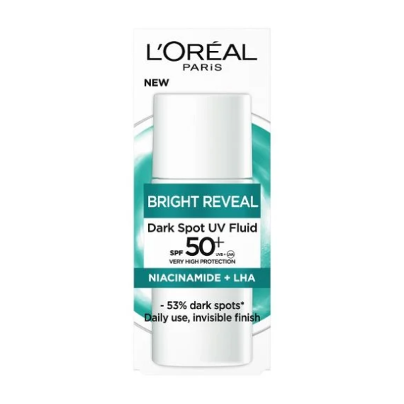 L'Oreal Paris Bright Reveal UV Флуид за лице с ниацинамид
