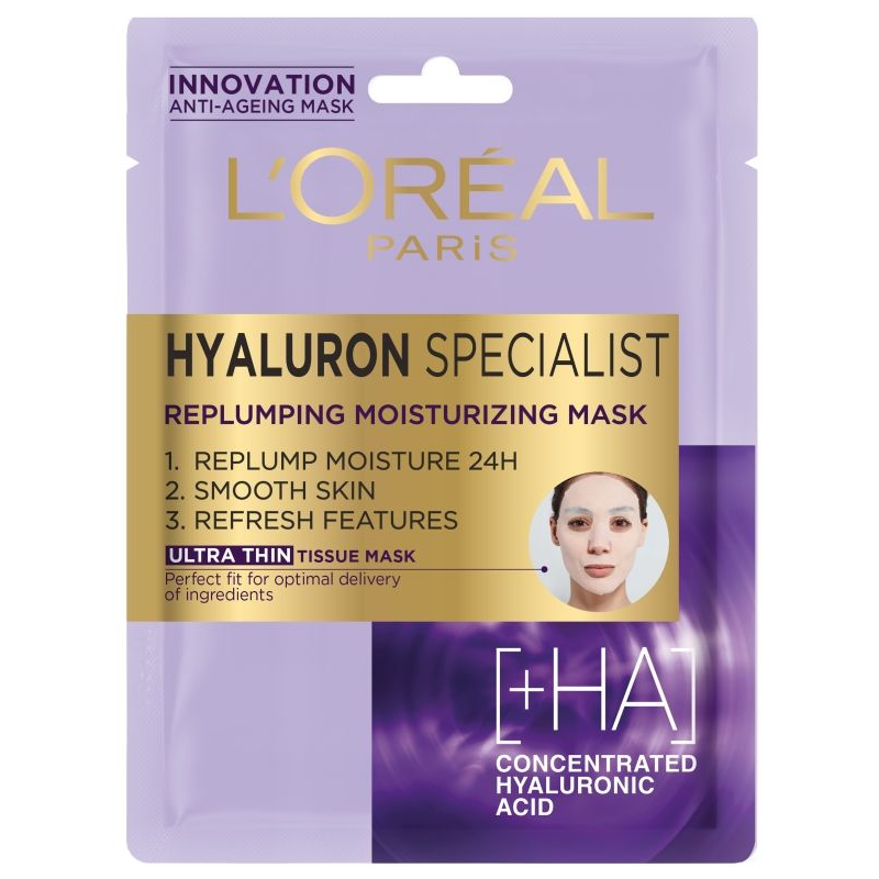 L'Oreal Paris Hyaluron Specialist Хартиена маска за лице