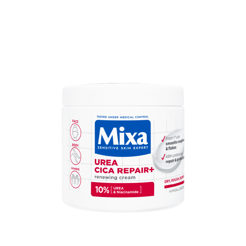Mixa Urea Cica Repair+ регенериращ крем за груба и суха кожа