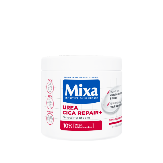 Mixa Urea Cica Repair+ регенериращ крем за груба и суха кожа