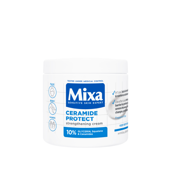 Mixa Ceramide Protect многофункционален крем за укрепване на защитната бариера за много суха кожа