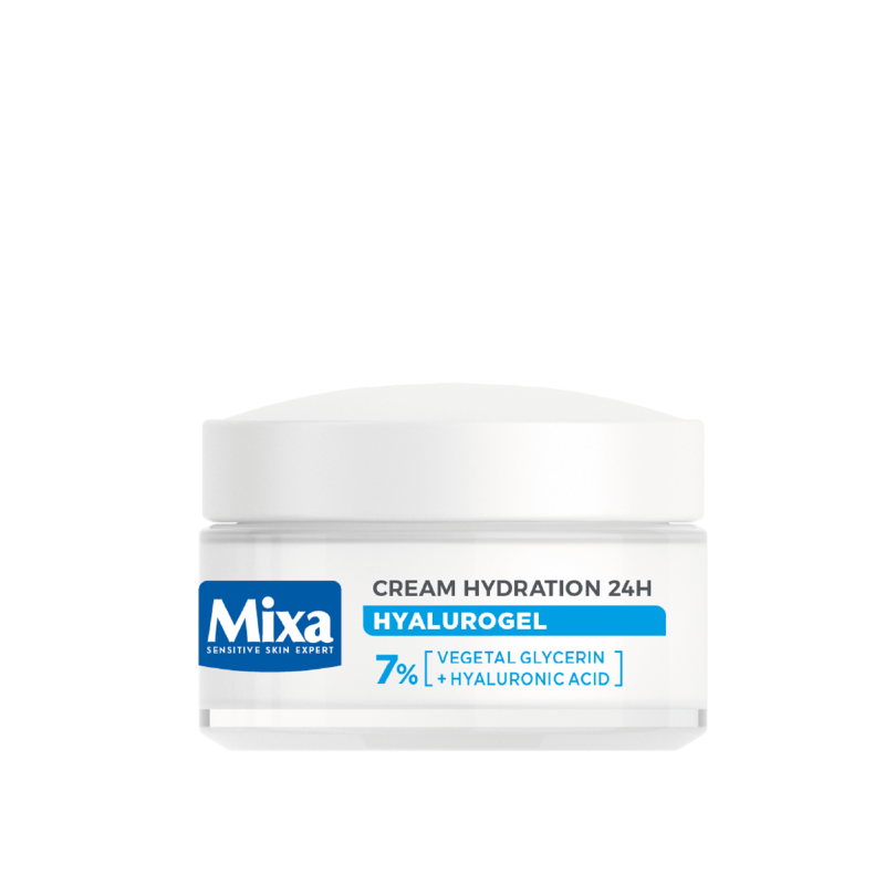 Mixa Hyalurogel Light Хидратиращ крем за чувствителна нормална и дехидратирана кожа