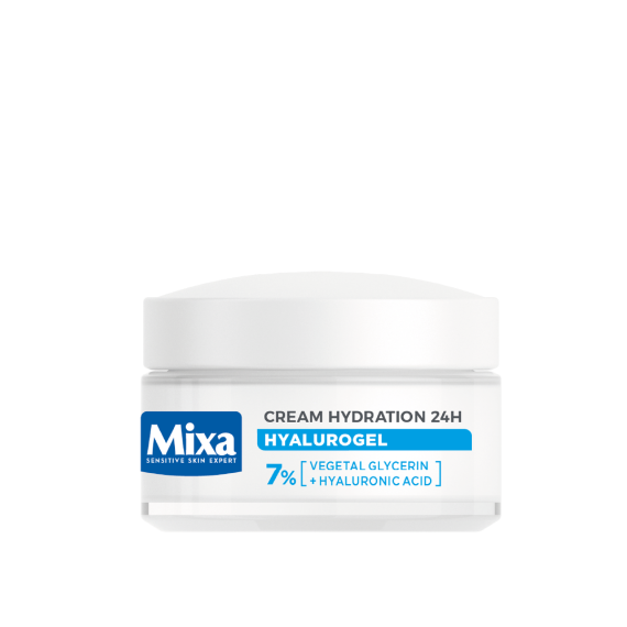 Mixa Hyalurogel Light Хидратиращ крем за чувствителна нормална и дехидратирана кожа