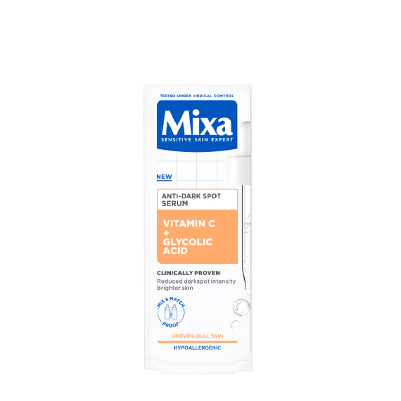Mixa Anti-Dark Spot серум против тъмни петна за кожа с неравен тен и без блясък