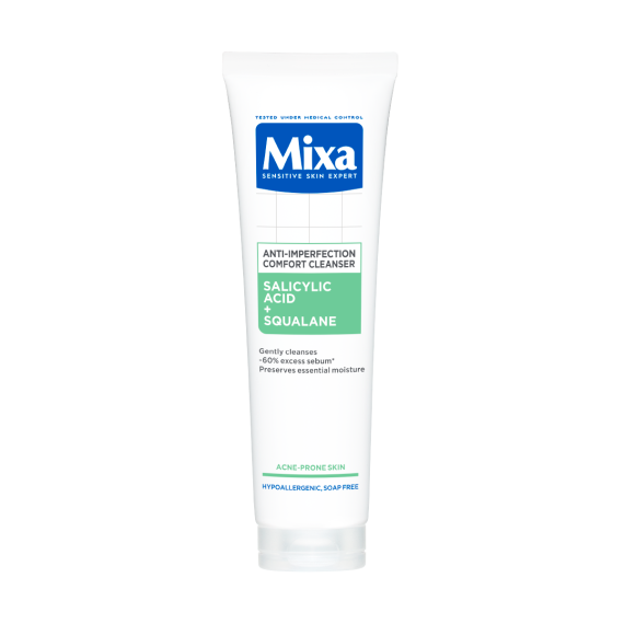 Mixa Почистващ гел за лице против несъвършенства