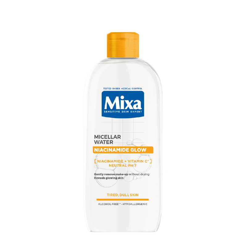 Mixa Niacinamide Glow мицеларна вода