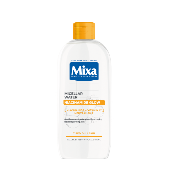 Mixa Niacinamide Glow мицеларна вода