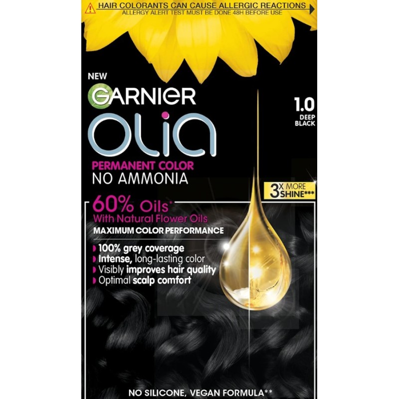 Garnier Olia Боя за коса, Размер 1.0 Наситено черно