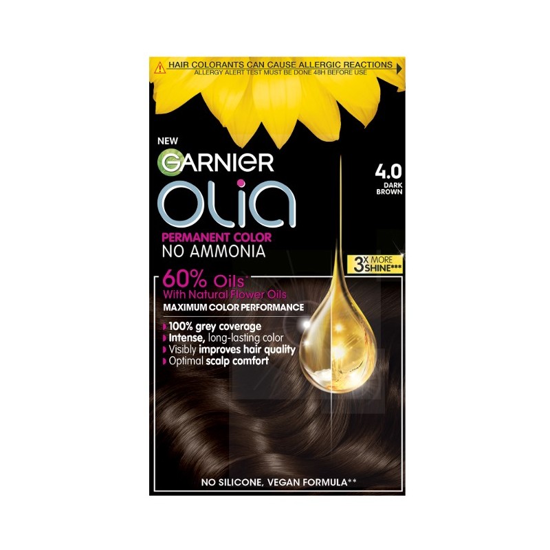 Garnier Olia Боя за коса, Размер 4.0 Тъмно кестеняво