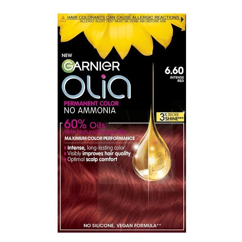 Garnier Olia Боя за коса, Размер 6.60 Интензивно червено