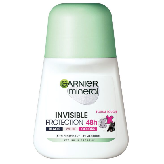 Garnier Deo Mineral Invisible Black & White & Colors Floral Touch Дамски рол-он