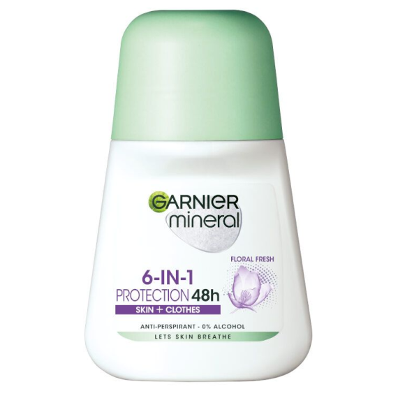 Garnier Deo Mineral Invisible Black & White & Colors Floral Fresh Дамски рол-он