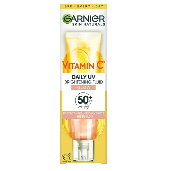 Garnier Skin Naturals Vitamin C SPF 50+ Дневен флуид за сияйна кожа