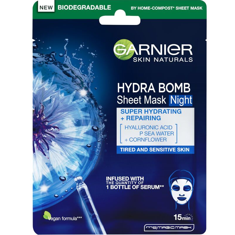 Garnier Skin Naturals Hydra Bomb Night Mask Нощна маска за лице