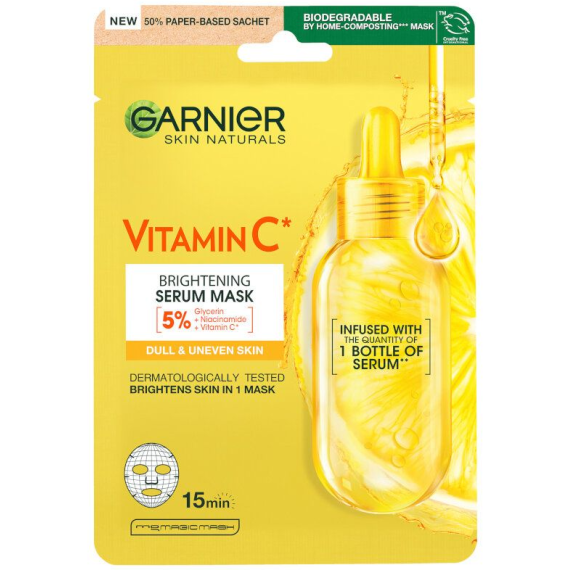 Garnier Skin Naturals Vitamin C Serum Mask Маска за лице