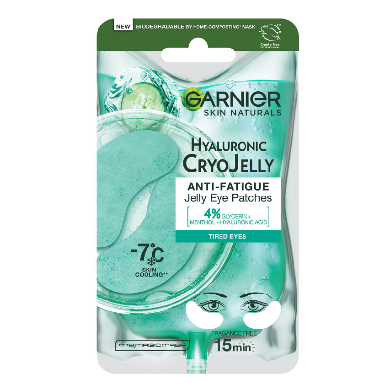 Garnier Skin Naturals Hyaluronic Cryo Jelly Околоочна гел-маска с охлаждащ ефект