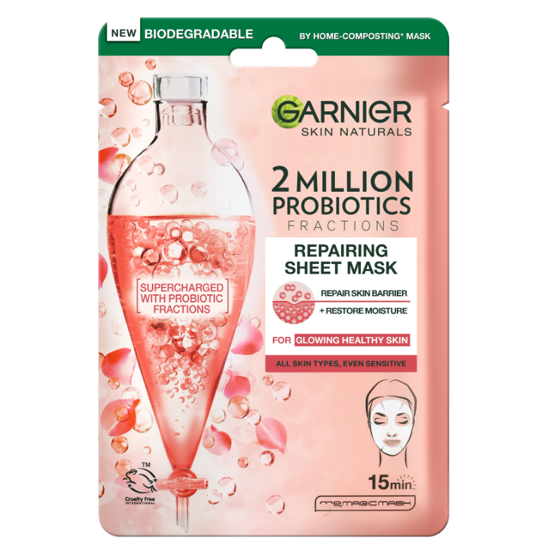 Garnier Skin Naturals 2 Millions Probiotics Маска за лице, Размер 22 gr.