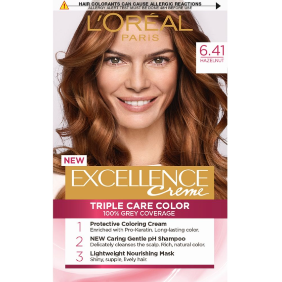L'Oreal Paris Excellence 6.41 Hazelnut Боя за коса