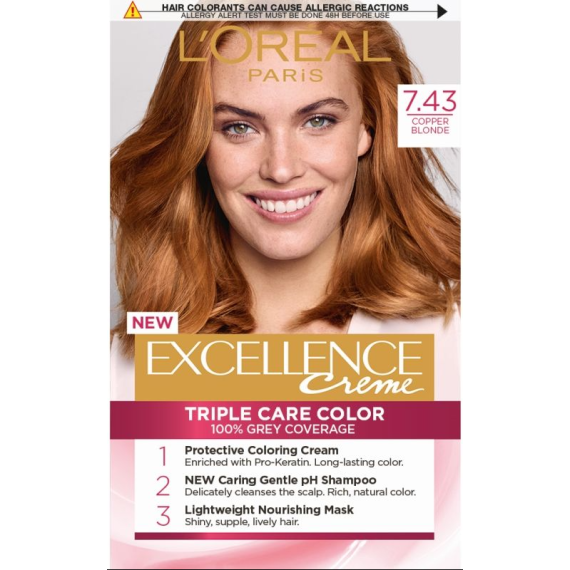 L'Oreal Paris Excellence 7.43 Copper Blonde Боя за коса