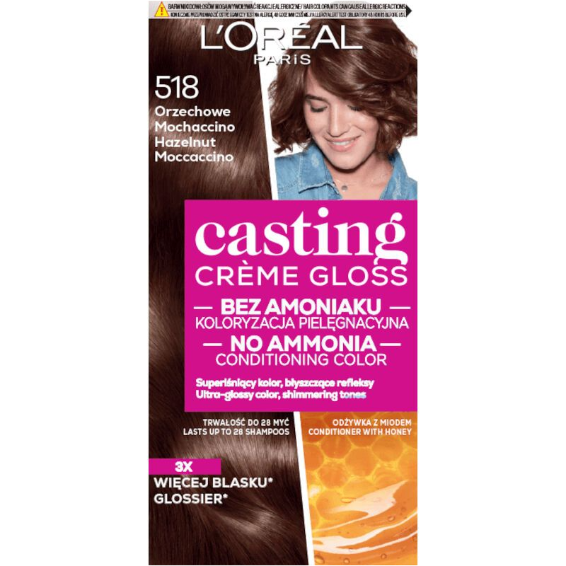 L'Oreal Paris Casting Creme Gloss 518 Hazelnut Moccaccino Боя за коса