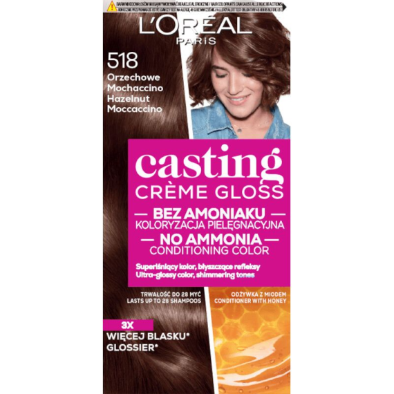 L'Oreal Paris Casting Creme Gloss 518 Hazelnut Moccaccino Боя за коса