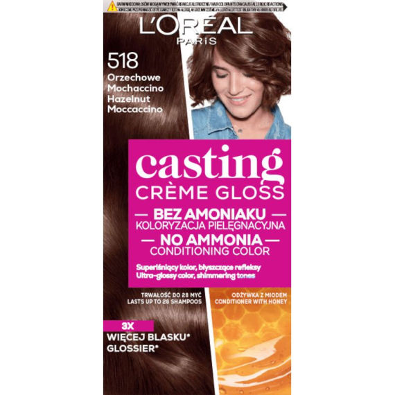 L'Oreal Paris Casting Creme Gloss 518 Hazelnut Moccaccino Боя за коса