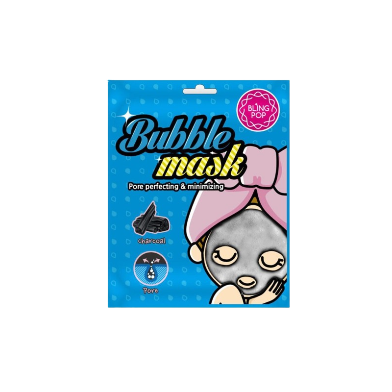 Blingpop Charcoal Bubble Mask Маска за лице с активен въглен и хиалуронова киселина
