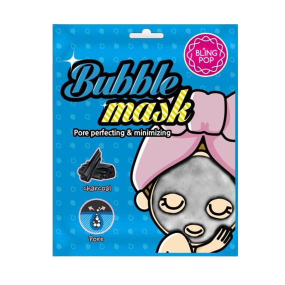 Blingpop Charcoal Bubble Mask Маска за лице с активен въглен и хиалуронова киселина