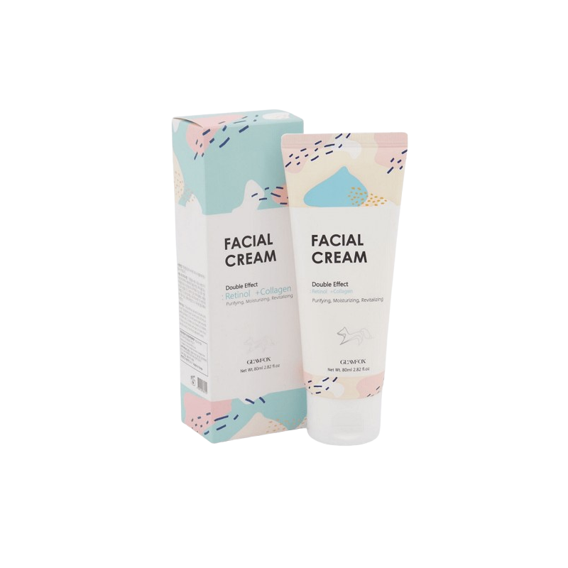 Glamfox Double Effect Facial Cream Retinol + Collagen Kрем за лице с ретинол и колаген