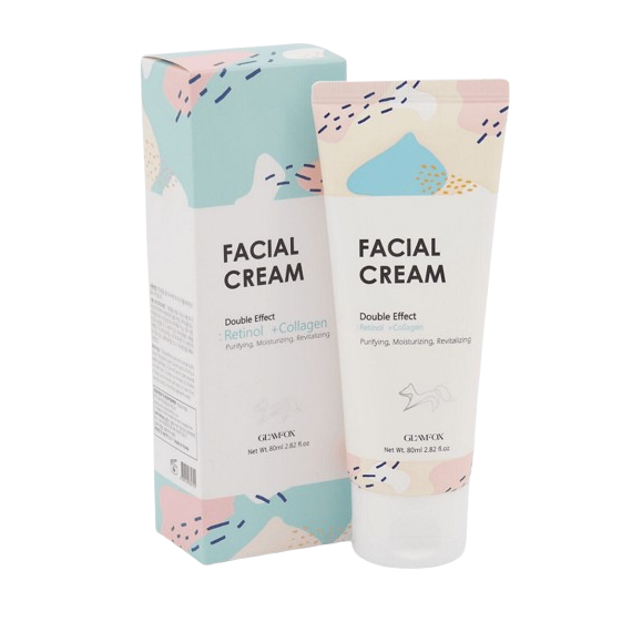 Glamfox Double Effect Facial Cream Retinol + Collagen Kрем за лице с ретинол и колаген