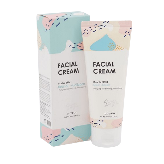 Glamfox Double Effect Facial Cream Retinol + Collagen Kрем за лице с ретинол и колаген