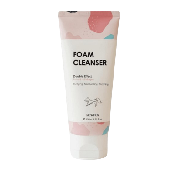 Glamfox Double Effect Foam Cleanser Retinol + Collagen Почистваща пяна за лице
