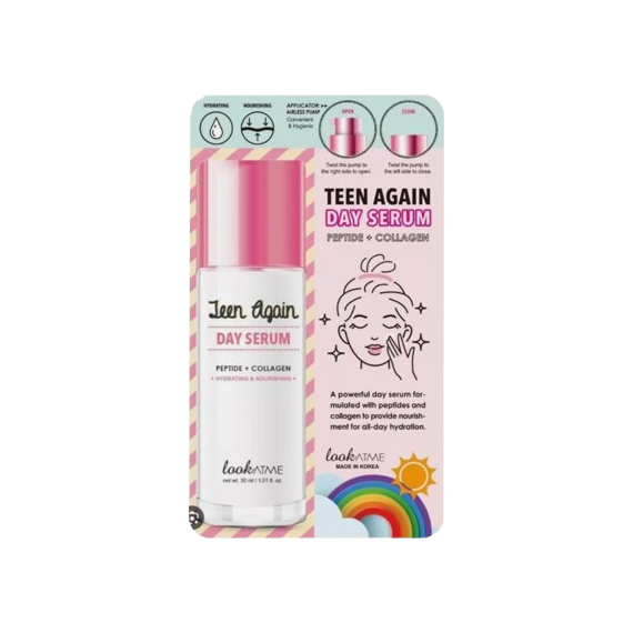 lookATME Teen Again Day Serum Peptide + Collagen Дневен серум за лице